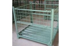 China Stackable Collapsible Steel Containers Hot Dipped Galvanized Metal Wire Mesh Storage Containers supplier