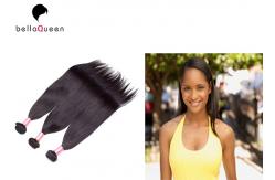 China Unprocessed Virgin Double Drawn Hair Extensions , Straight Style Human Hair Weaving supplier