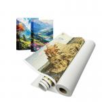 380gsm Eco Solvent UV Latex Inkjet Glossy Polycotton Canvas Roll for sale
