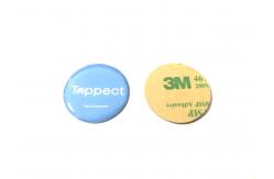 China CMYK NFC Chip 30mm Epoxy Dome Stickers Glossy Printing supplier