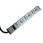 15 Ft Multi Outlet Power Strip 6 Plug Hospital Grade , Mountable Power Bar Low Weight for sale