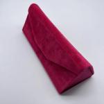 Velvet Exteriors Pink Eco Sustainable Glasses Case With Magnet Button Flap for sale