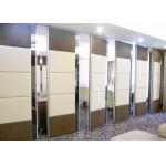Ebunge Aluminium Movable Partition Sooden Sliding Folding Wall With Soft Sponge PU Leather Cover For Restaurant for sale