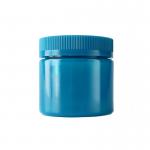 6oz Blue Child Proof Plastic Jar Wide Mouth  Flower Jar With Cap for sale