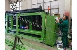 China 4000mm Galvanized Automatic Gabion Machine 80*100mm Wire Mesh for Stone Cage supplier
