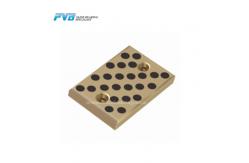 China JSEW Graphite Plugged Bronze Wear Plate Solid Lubricant Bronze Graphite Slide Plate supplier