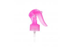 China Purple Transparent 24 / 410 Mini Trigger Sprayer With Plectrum Design supplier