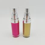 PMMA Round Shape Acrylic Lotion Bottle 15ml 30ml 50ml 100ml 120ml for sale
