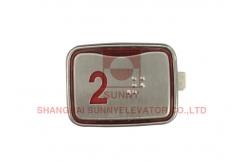 China Easy Installation Square Elevator Stop Button / Push Button Switch 45x32x18mm supplier