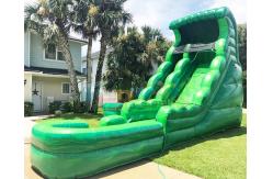 China Plato Outdoor Inflatable Water Slides With Pool Jumping Bouncer House supplier