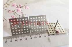 China Easy Bending Galvanized Steel Insulation Fasteners With Square Stamped Hole Base supplier