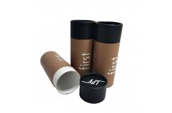 China Eco Friendly Cylindrical Paper Lip Balm Tube Containers With Lids supplier