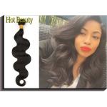 Natural Black Grade 6A Virgin Hair Extensions Body Wave 10 inch -30 inch True to Length for sale