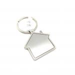 OEM Zinc Alloy Keychains 44x75x6mm Siliver Color for sale