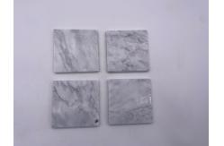 China Eco Friendly Insulated  Plain Stone Coasters Natural Marble Moisture Resistant supplier