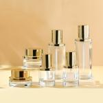 High End Cosmetic Packaging Materials Glass Empty Bottles  Small Batch Silk-screen LOGO for sale
