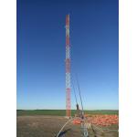 Q355 Hot Dip Galvanized Steel Guyed Tower For Communication for sale