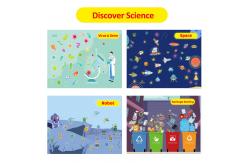 China 200PCS Repositionable Stickers About Robot Space Gargabe Sorting Virus Germ supplier