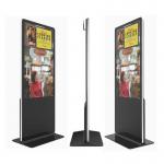 500 Cd/M² Brightness Floor Standing Touch Screen Kiosk , Freestanding Digital Signage