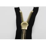 Corn Teeth Two Way Open Ended Zip , Swiss Teeth Metal 24 Inch Separating Zipper for sale