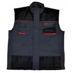 China Classic Winter Warm Work Vest With 65% Polyester & 35% Cotton Canvas And 600D Oxford Fabric for sale