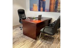 China Modern Executive Office Furniture Sets Red Paint Board L Shaped Executive Desk supplier