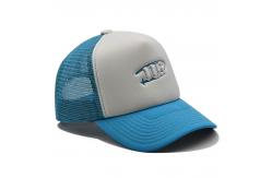 China Unisex Snapback Truck Driver Hat With Embroidered Logo Sponge Mesh Hat supplier
