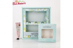 China Custom Hand Cream Paper Box Skincare Packaging Boxes With Window supplier