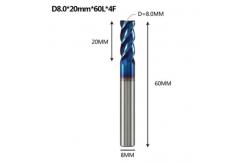 China High Precision Tungsten Steel EndMill CNC Tools Nano Coating Milling Cutter supplier