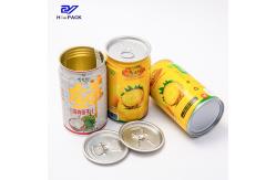 China Recyclable Custom SGS Certificated Tinplate Can Packaging For Fruit Beverage supplier