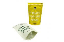 China Biodegradable Coffee Bean Packaging Pouch Kraft Paper Recyclable Stand Up Pouch Coffee Bag supplier