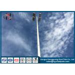 Stadium Lighting Mast Parking Light Pole With Galvanization And Powder Coated For Square for sale