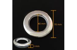 China Silver White 5mm Thickness Mesh Drapery Rod Rings supplier