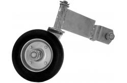 China Sliding Gate Caster Wheel Heavy Duty Rubber Wheel with Universal Mount Plate 220lbs supplier