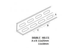 China 41x41 Electrical Galvanized Perforated Strut Angle Channel Rail supplier
