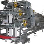 1950×2300×2000 Battery Egg Layer Cage Farming Equipment And Egg Collection Disinfection System for sale
