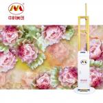 Auto Color Matching Multi Speed Lcd Wall Mural Printing Machine With Lead Rails for sale