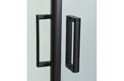 China Customize Shower Room And Black Frame With Tray And Roof supplier