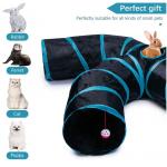 4 way collapsible cat tunnel with Interactive Ball & Storage Bag