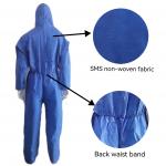 OEM Accepted 55GSM-70GSM En1149 Anti-Virus SMS Hooded Coverall with CE Certificate