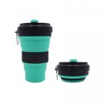 Portable Reusable Silicone Collapsible Coffee Cup 550ml for sale