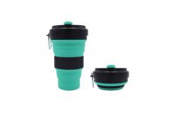 China Portable Reusable Silicone Collapsible Coffee Cup 550ml supplier