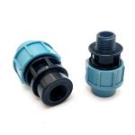 Quick Connect Pipe PP Compression Fitting Male Thread Adaptor High Hardness