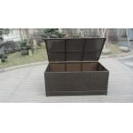 Waterproof Decorative KD Resin Wicker Storage Box For Storeroom for sale