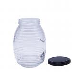 Personalized Custom 2Oz 3Oz 100Ml 500Ml 1000Ml Transparent Glass Honey Jar With Metal Lid for sale