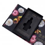 Custom Skincare Box Luxury Black Rigid Cardboard Packaging with Magnetic Lid Eco-Friendly