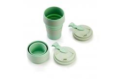 China 350ml 500ml Silicone Travel Coffee Cup Collapsible OEM ODM supplier