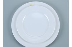 China Unbreakable Plain White Plastic Melamine Buffet Dinner Plates supplier