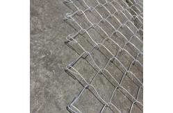 China 1.8m High Pasture Aluminum Chain Link Fence Woven Anti Theft Diamond Mesh supplier