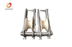 China Alternative Conductor Stringing Blocks Aluminum Nylon Crossarm Mounted 1.6kg - 3.2kg supplier